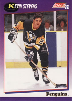 #248 Kevin Stevens - Pittsburgh Penguins - 1991-92 Score American Hockey