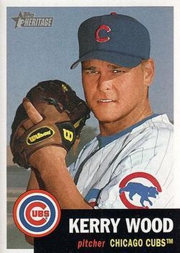 #248 Kerry Wood - Chicago Cubs - 2002 Topps Heritage Baseball