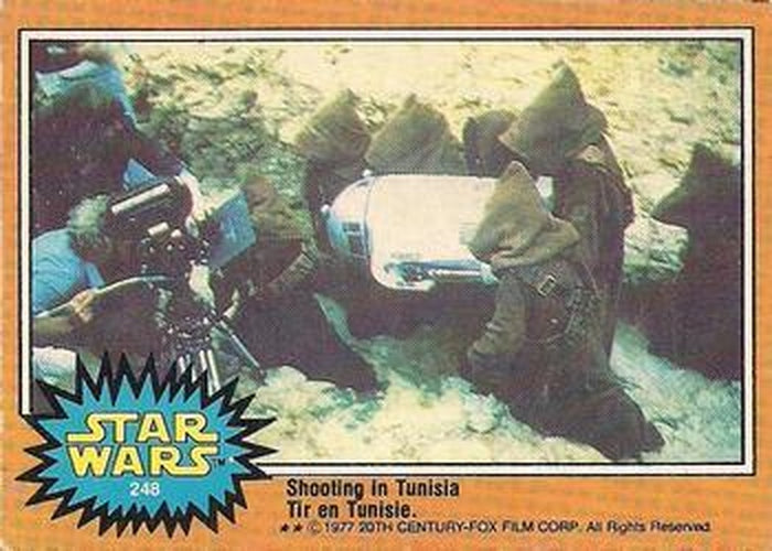 #248 Shooting in Tunisia - 1977 O-Pee-Chee Star Wars