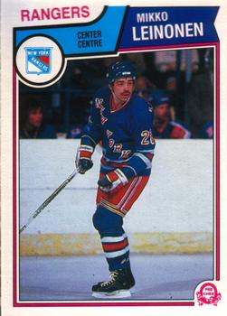 #248 Mikko Leinonen - New York Rangers - 1983-84 O-Pee-Chee Hockey