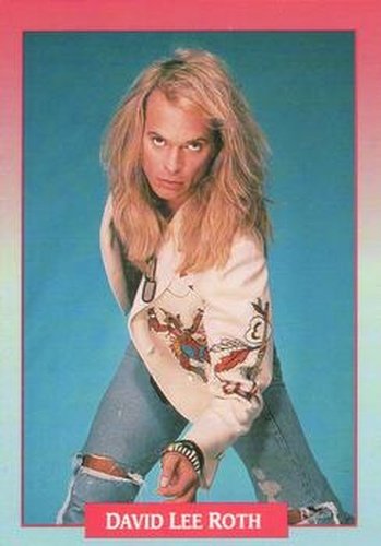 #248 David Lee Roth / Checklist CL - 1991 Brockum Rock Cards