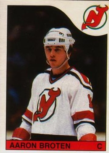 #249 Aaron Broten - New Jersey Devils - 1985-86 O-Pee-Chee Hockey