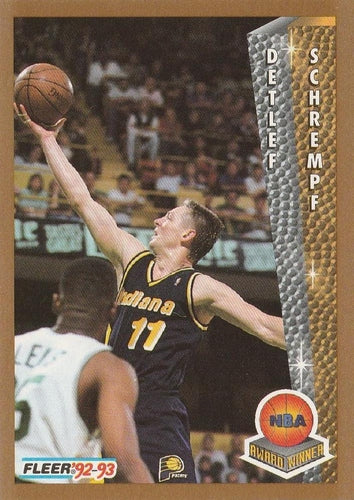 #249 Detlef Schrempf - Indiana Pacers - 1992-93 Fleer Basketball
