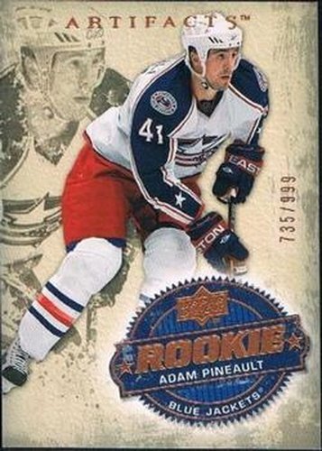 #249 Adam Pineault - Columbus Blue Jackets - 2008-09 Upper Deck Artifacts Hockey