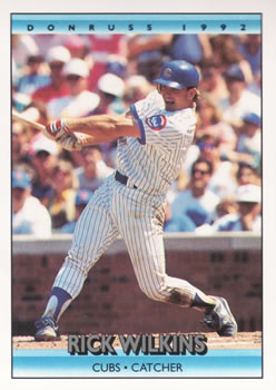 #249 Rick Wilkins - Chicago Cubs - 1992 Donruss Baseball