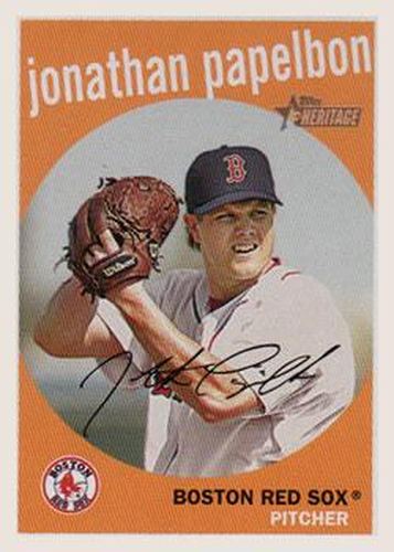 #249 Jonathan Papelbon - Boston Red Sox - 2008 Topps Heritage Baseball