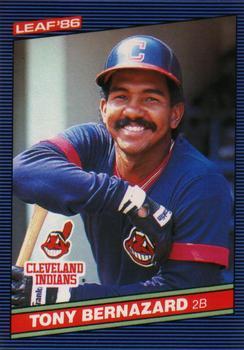 #249 Tony Bernazard - Cleveland Indians - 1986 Leaf Baseball