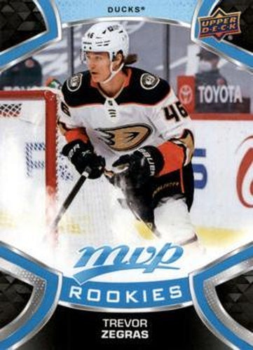 #249 Trevor Zegras - Anaheim Ducks - 2021-22 Upper Deck MVP Hockey