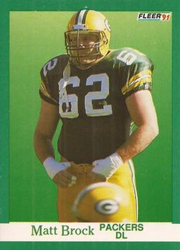 #249 Matt Brock - Green Bay Packers - 1991 Fleer Football