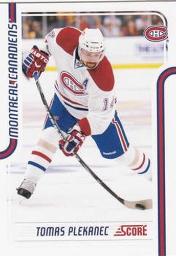 #249 Tomas Plekanec - Montreal Canadiens - 2011-12 Score Hockey