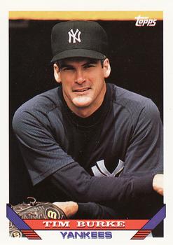 #249 Tim Burke - New York Yankees - 1993 Topps Baseball