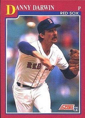 #24T Danny Darwin - Boston Red Sox - 1991 Score Rookie & Traded Baseball
