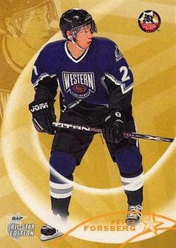#24 Peter Forsberg - Colorado Avalanche - 2002-03 Be a Player All-Star Edition Hockey