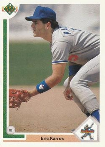 #24 Eric Karros - Los Angeles Dodgers - 1991 Upper Deck Baseball