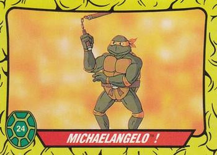 #24 Michaelangelo! - 1989 O-Pee-Chee Teenage Mutant Ninja Turtles