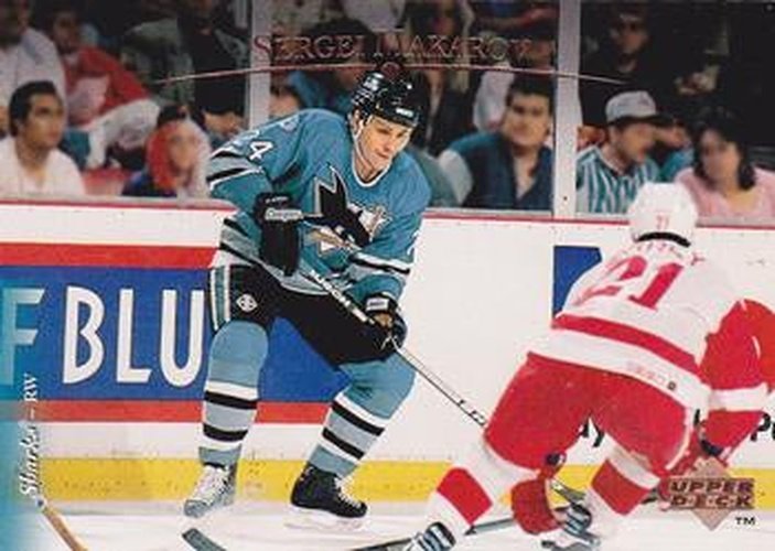 #24 Sergei Makarov - San Jose Sharks - 1995-96 Upper Deck Hockey