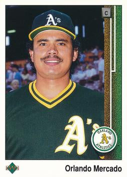 #624 Orlando Mercado - Oakland Athletics - 1989 Upper Deck Baseball