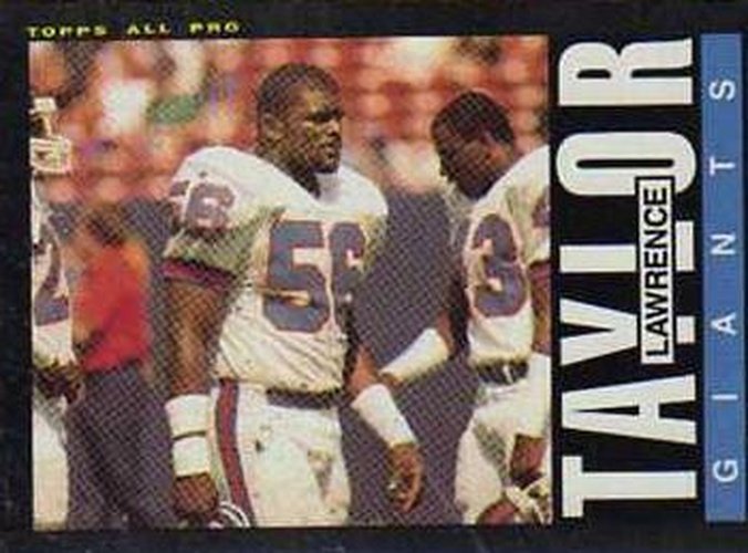 #124 Lawrence Taylor - New York Giants - 1985 Topps Football