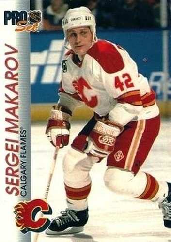 #24 Sergei Makarov - Calgary Flames - 1992-93 Pro Set Hockey
