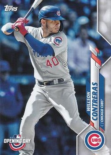 #24 Willson Contreras - Chicago Cubs - 2020 Topps Opening Day Baseball