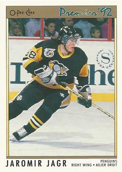 #24 Jaromir Jagr - Pittsburgh Penguins - 1991-92 O-Pee-Chee Premier Hockey