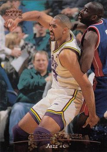 #24 Felton Spencer - Utah Jazz - 1995-96 Upper Deck Basketball