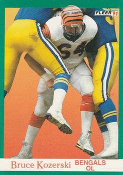 #24 Bruce Kozerski - Cincinnati Bengals - 1991 Fleer Football