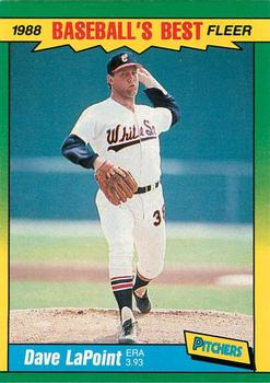 #24 Dave LaPoint - Chicago White Sox - 1988 Fleer Baseball's Best Sluggers vs Pitchers
