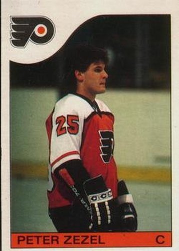 #24 Peter Zezel - Philadelphia Flyers - 1985-86 O-Pee-Chee Hockey