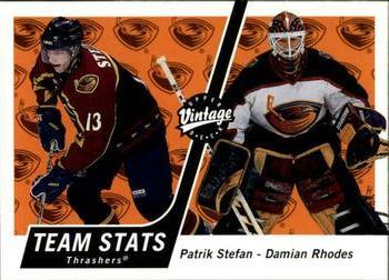 #24 Patrik Stefan / Damian Rhodes - Atlanta Thrashers - 2000-01 Upper Deck Vintage Hockey
