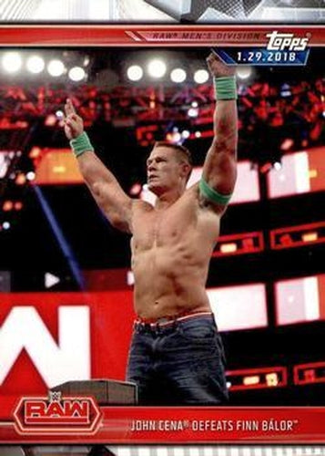 #24 John Cena Defeats Finn Bálor - 2019 Topps WWE Road to Wrestlemania Wrestling