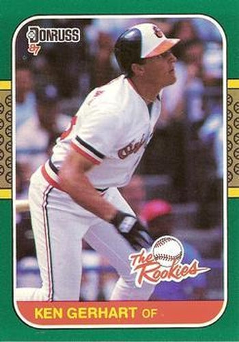 #24 - Ken Gerhart - Baltimore Orioles - 1987 Donruss The Rookies Baseball