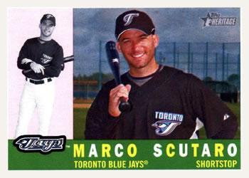 #24 Marco Scutaro - Toronto Blue Jays - 2009 Topps Heritage Baseball