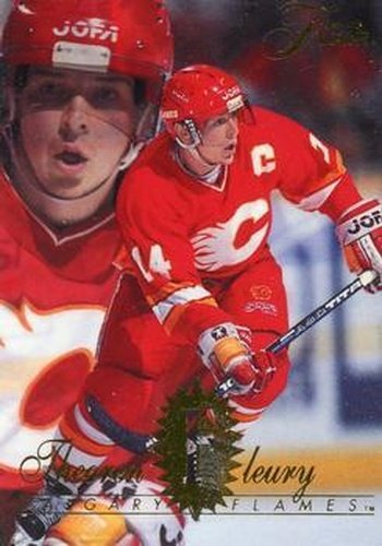 #24 Theoren Fleury - Calgary Flames - 1994-95 Flair Hockey