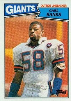 #24 Carl Banks - New York Giants - 1987 Topps Football