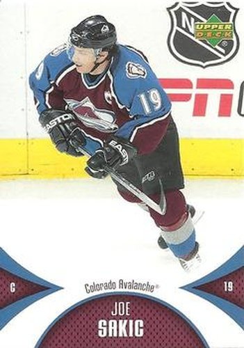 #24 Joe Sakic - Colorado Avalanche - 2006-07 Upper Deck Mini Jersey Hockey