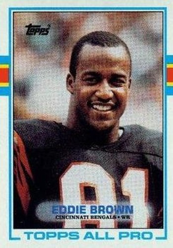 #24 Eddie Brown - Cincinnati Bengals - 1989 Topps Football
