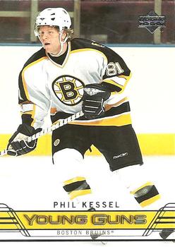 #250 Young Guns Checklist Phil Kessel - Boston Bruins - 2006-07 Upper Deck Hockey