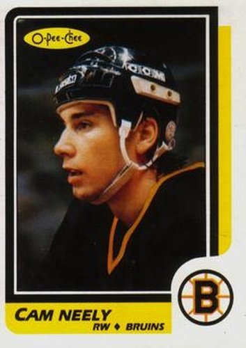 #250 Cam Neely - Boston Bruins - 1986-87 O-Pee-Chee Hockey