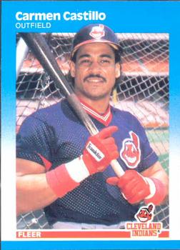 #250 Carmen Castillo - Cleveland Indians - 1987 Fleer Baseball