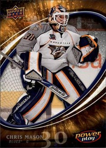 #250 Chris Mason - St. Louis Blues - 2008-09 Upper Deck Power Play Box Set Hockey