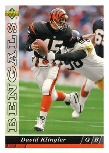 #250 David Klingler - Cincinnati Bengals - 1993 Upper Deck Football