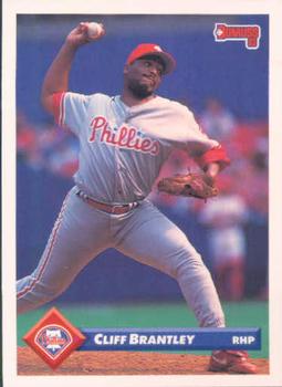 #250 Cliff Brantley - Philadelphia Phillies - 1993 Donruss Baseball