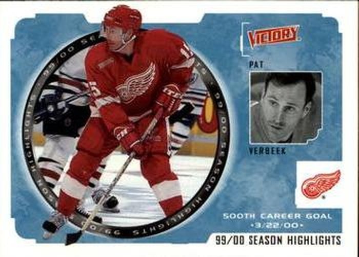 #250 Pat Verbeek - Detroit Red Wings - 2000-01 Upper Deck Victory Hockey