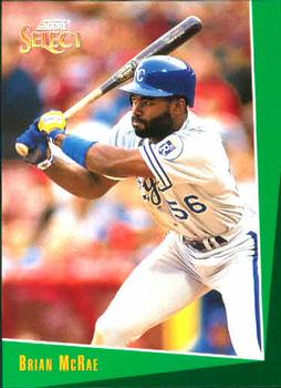 #250 Brian McRae - Kansas City Royals - 1993 Select Baseball