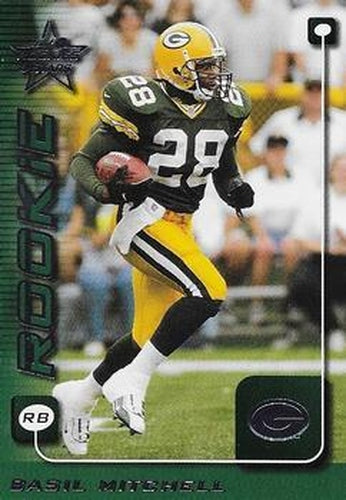 #250 Basil Mitchell - Green Bay Packers - 1999 Leaf Rookies & Stars Football