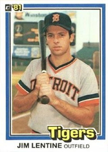 #250 Jim Lentine - Detroit Tigers - 1981 Donruss Baseball