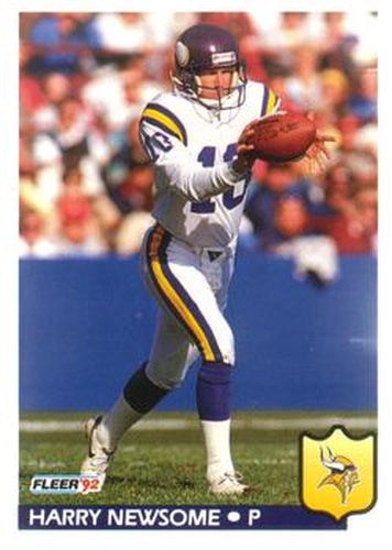 #250 Harry Newsome - Minnesota Vikings - 1992 Fleer Football