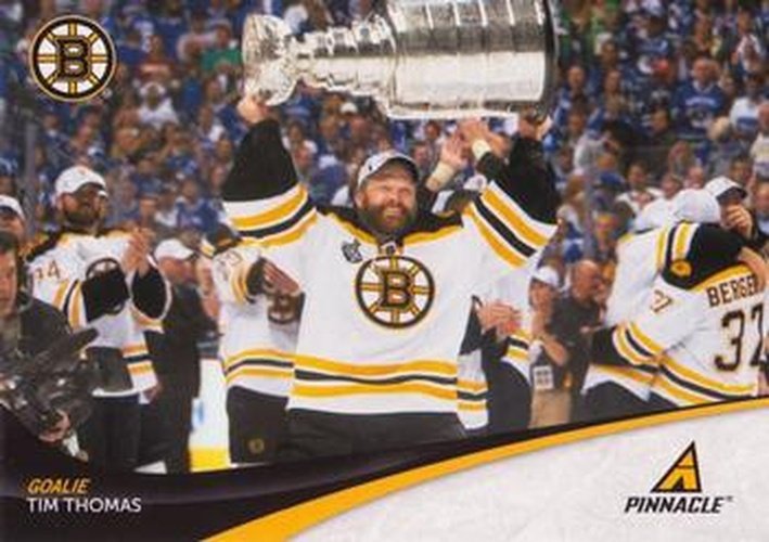 #250 Tim Thomas - Boston Bruins - 2011-12 Panini Pinnacle Hockey