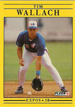 #251 Tim Wallach - Montreal Expos - 1991 Fleer Baseball